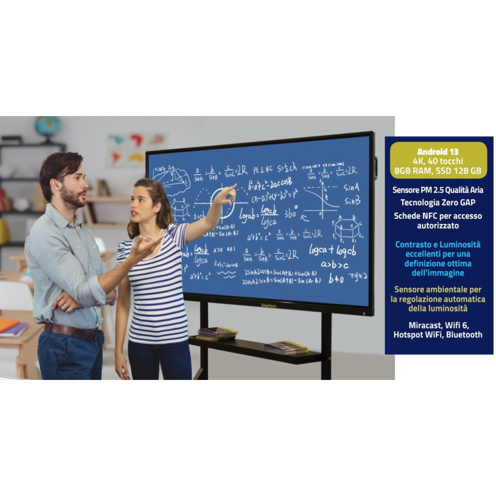 MON 75 TOUCH 4K WIFI 8GB 128GB ANDROID 13